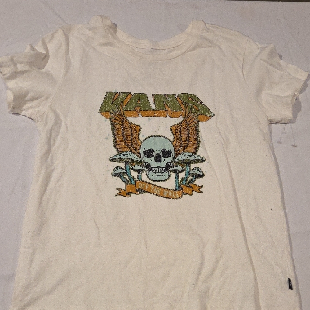Vans Off White Skull Wings Tee